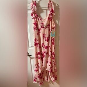 CeCe Pink Floral Dress